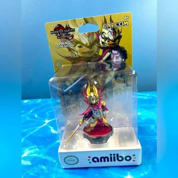 Amiibo - Monster Hunter - Felyne Malzeno Palico -  New 🐱 🗡️ - Picture 1 of 6